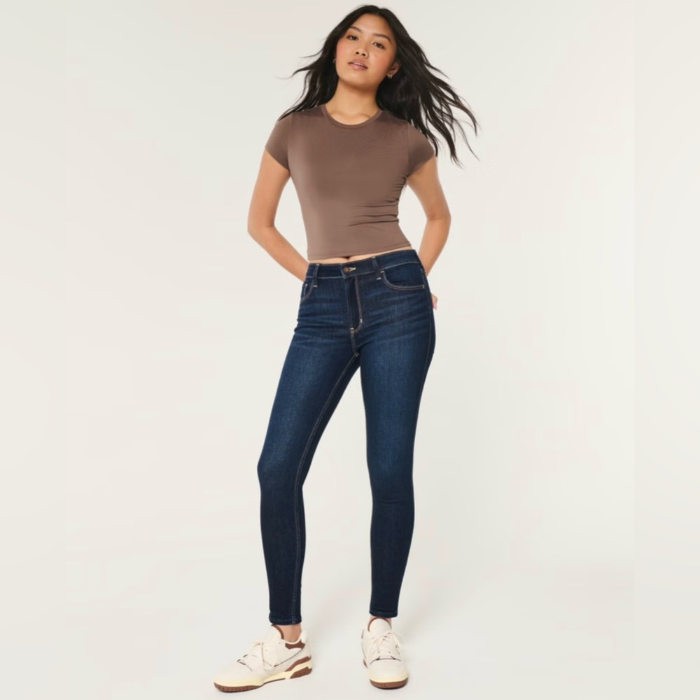 Hollister Blue Skinny Jeans with Stretch Denim